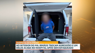 Suspeito é preso após esfaquear o próprio irmão em Lago da Pedra