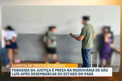 Mulher suspeita de tráfico de drogas no Pará é presa no Terminal Rodoviário de SL