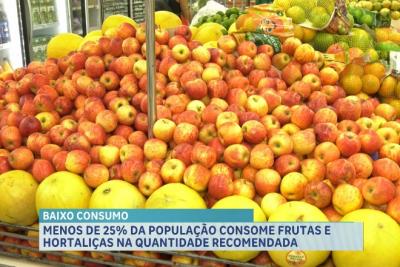 Dieta pobre em frutas e verduras pode prejudicar a saúde e favorecer doenças