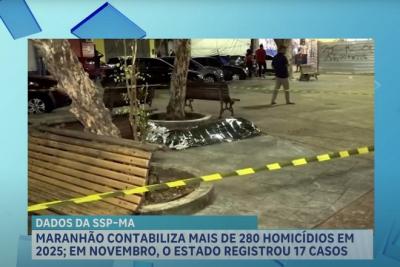 Maranhão já contabiliza mais de 280 homicídios em 2025, segundo SSP