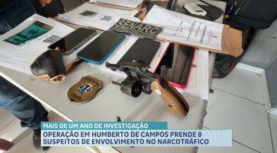 Operação prende 8 suspeitos de tráfico de drogas em Humberto de Campos, no MA
