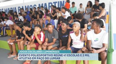 Abertura de jogos escolares em Paço do Lumiar reúne 2 mil atletas inscritos