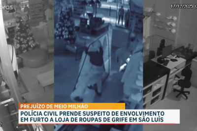 Polícia prende investigado por furtar loja de roupas de grife, em São Luís
