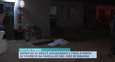 Homem de 55 anos é morto a tiros na porta de comércio da família, na Grande Ilha