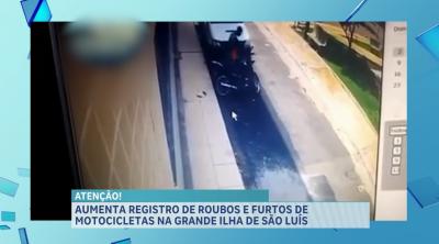 Câmeras flagram furto de motocicleta na Cohab, em São Luís