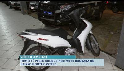 Homem é detido conduzindo moto com chassi raspado