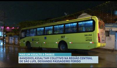 Passageiro fica ferido em assalto a ônibus na Rua Rio Branco, em São Luís