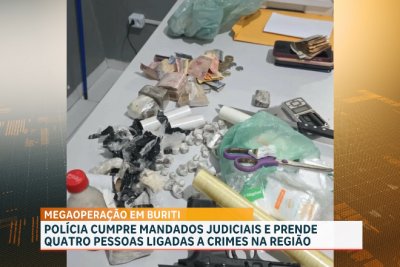 Polícia desarticula grupo criminoso em Buriti e apreende arsenal, drogas e dinheiro
