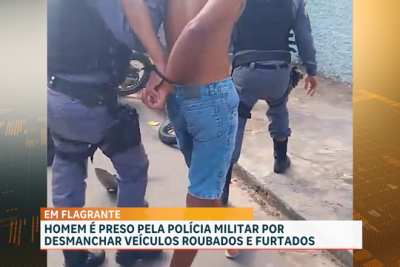 PM desarticula desmanche de motos e conduz suspeito na Vila Flamengo, em São Luís