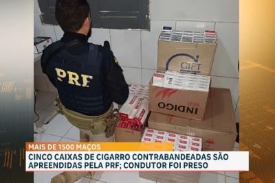 PRF apreende cigarros contrabandeados em Barão de Grajaú, no MA