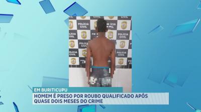 Polícia conduz suspeito de roubo qualificado em Buriticupu