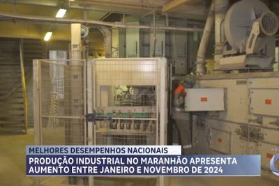 Maranhão registra crescimento de 3,2% na Produção Industrial