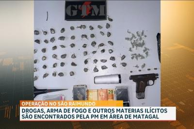 Polícia Militar apreende armas e drogas no bairro São Raimundo, em São Luís