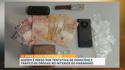 Polícia conduz suspeito de homicídio e tráfico de drogas em Codó