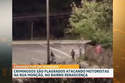 Flagra: criminosos atacam motoristas na Rua Monção, no bairro Renascença