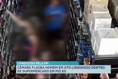 Pio XII: PM conduz suspeito de se masturbar em supermercado