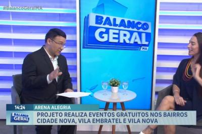 Balanço Geral: Cássia Melo fala sobre projeto que realiza eventos gratuitos em bairros de São Luís