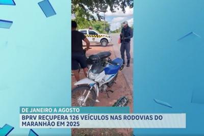 De janeiro a agosto, BPRV recupera 126 veículos nas rodovias do Maranhão em 2025