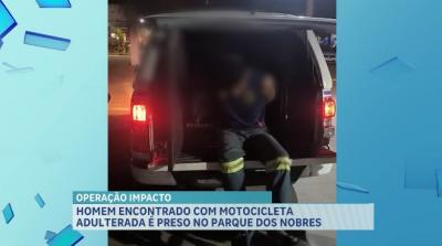 Homem é detido com moto adulterada no bairro Parque dos Nobres