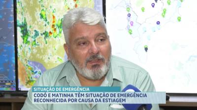 Codó e Matinha têm situação de emergência reconhecida por causa da estiagem