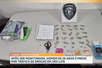 Polícia Civil conduz suspeito de tráfico de drogas no bairro Liberdade