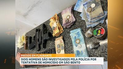 Operação prende duas pessoas e apreende armas de fogo em São Bento