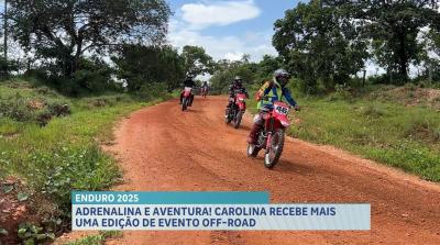 Pilotos participam do Enduro de Carolina 2025 no fim de semana