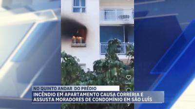 Apartamento é atingido por incêndio em condomínio de São Luís