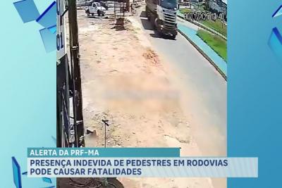 Presença indevida de pedestres em rodovias do Maranhão pode causar acidentes