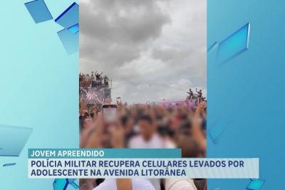 Adolescente é apreendido pela polícia militar após tentativa de furto na Avenida Litorânea