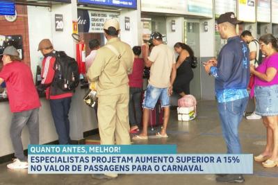 Especialistas projetam aumento superior a 15% no valor de passagens para o Carnaval