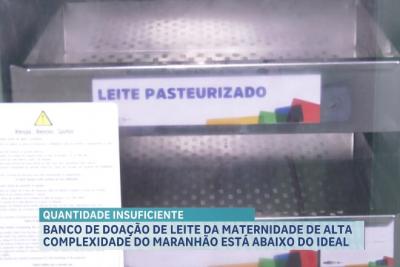 Banco de Doação de Leite da Maternidade de Alta Complexidade do Maranhão está abaixo do ideal