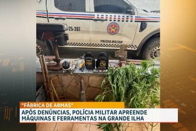 Polícia Militar apreende máquinas usadas na produção ilegal de armamentos