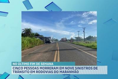 9 acidentes em rodovias deixam 5 mortos no final de semana, aponta PRF