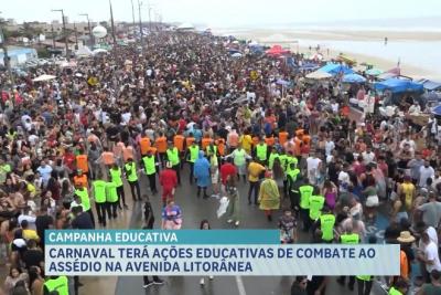 Carnaval terá ações educativas de combate ao assédio na Avenida Litorânea