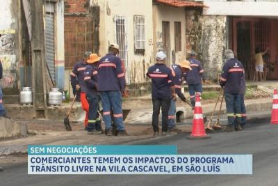 Comerciantes temem os impactos do programa trânsito livre na Vila Cascavel, em São Luís