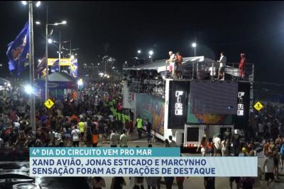 Xand Avião agita 4ª noite do circuito Vem Pro Mar, na Avenida Litorânea