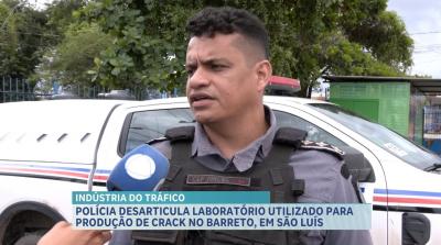 PM desarticula ponto de manipulação de entorpecentes no bairro Barreto