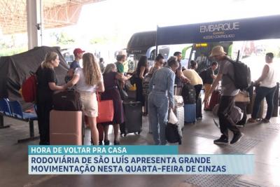 Rodoviária de São Luís apresenta grande movimentação nesta quarta-feira de cinzas 