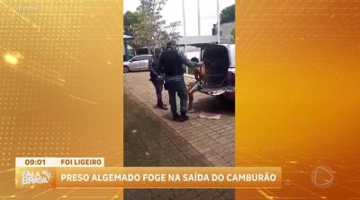 Preso algemado foge de policiais ao ser retirado de viatura no Amazonas