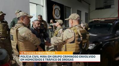 PM conduz 12 suspeitos de envolvimento em crimes no município de Palmeirândia