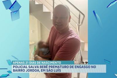 Policial salva de engasgo bebê prematuro com apenas 21 dias