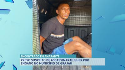 Preso suspeito de matar mulher a tiros no município de Grajaú