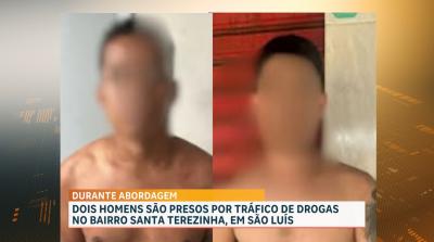 PM conduz suspeitos de tráfico de drogas na Santa Terezinha, em São Luís