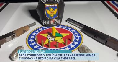 PM apreende armas, munições e entorpecentes em residência na Vila Embratel