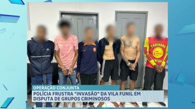 Polícia conduz 6 pessoas por porte ilegal de arma de fogo e associação criminosa