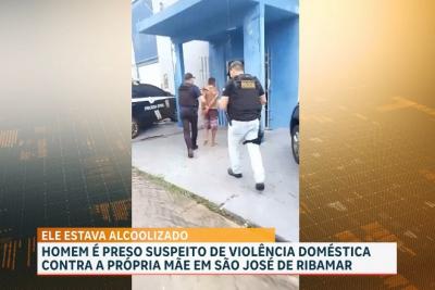 Preso suspeito de violência doméstica contra a própria mãe de 71 anos, na Grande Ilha 