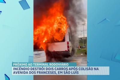 Acidente seguido de incêndio interdita Avenida dos Franceses nesta quinta-feira (15)