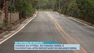 BG Resolveu: Avenida Vitória é pavimentada após reportagem