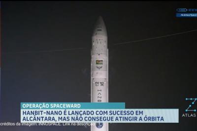 Foguete Hanbit-Nano é lançado em Alcântara, mas não atinge a órbita
